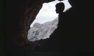 1987 - Lucio lungo la ferrata Dibona